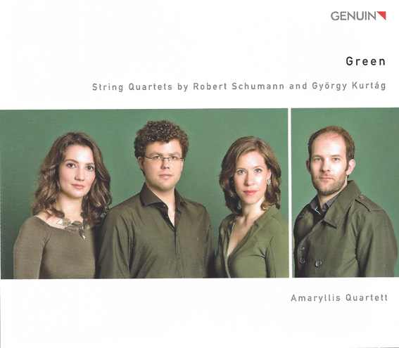 Vorderseite der CD green vom Amaryllis-Quartetts