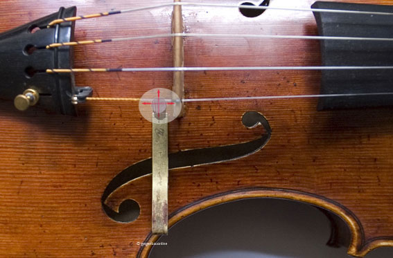 Geigenbau online: Möglichkeiten zu Verschieben des Stimmstockes